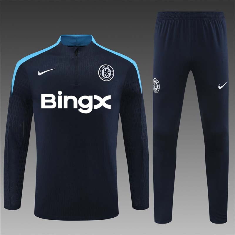 Chelsea 2024/25 Training Tracksuit (Black Blue)