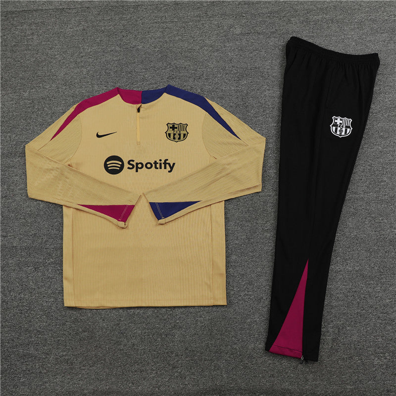Barcelona 2024/25 Training Tracksuit (Gold)
