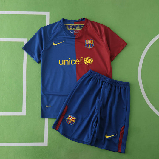 FC Barcelona 2008/09 Home Kit - Retro Edition (Kids)