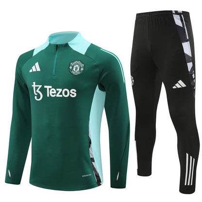 Manchester United 2024/25 Training Tracksuit (Green)