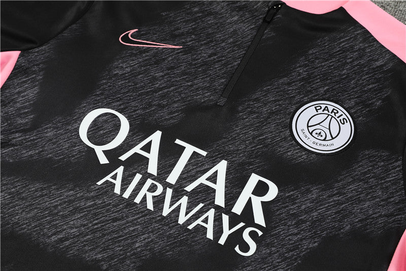 Paris Saint Germain 2024/25 Training Tracksuit ( Black + Pink)