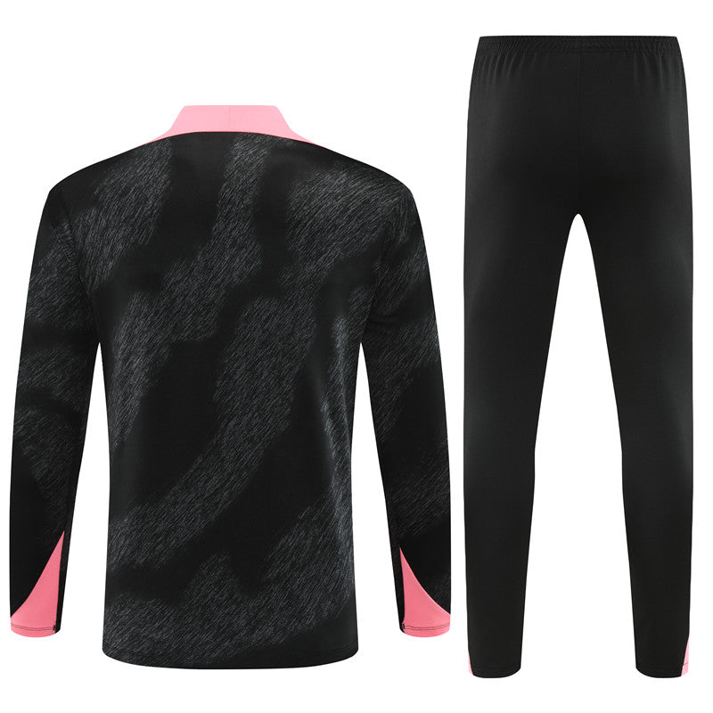Paris Saint Germain 2024/25 Training Tracksuit ( Black + Pink)