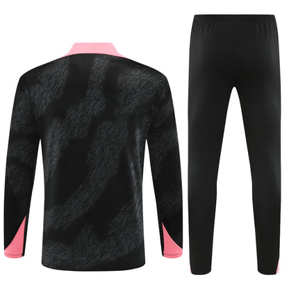 Paris Saint Germain 2024/25 Training Tracksuit ( Black + Pink)