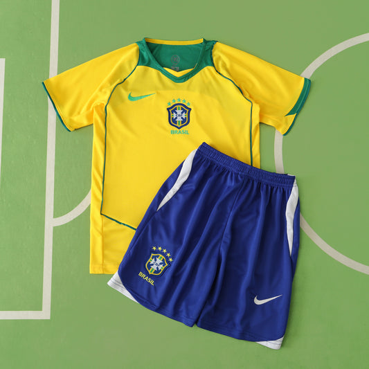 Brazil 2003/04 Home Kit- Retro Edition (Kids)