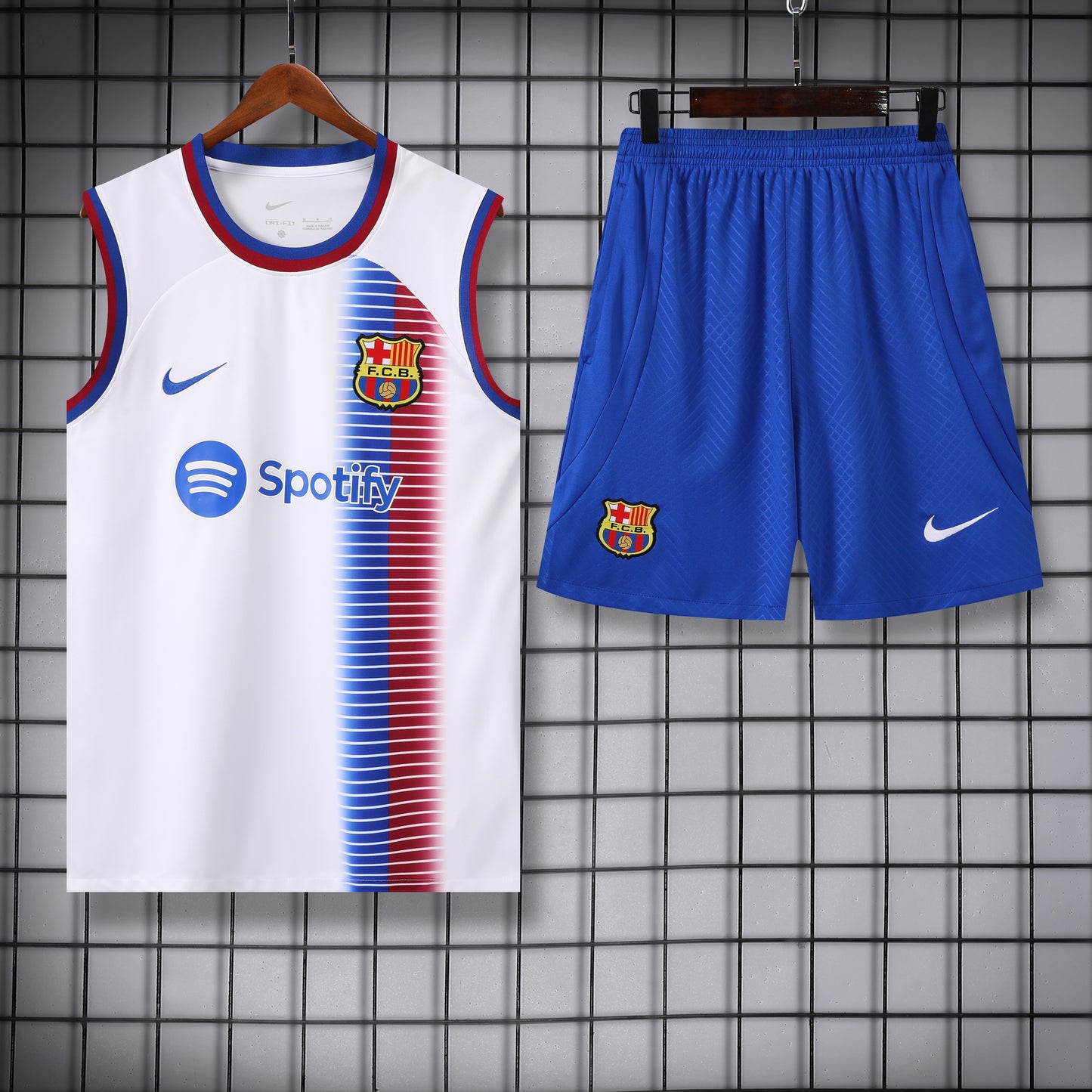FC. Barcelona 2024/25 Training Vest Tracksuit (white )
