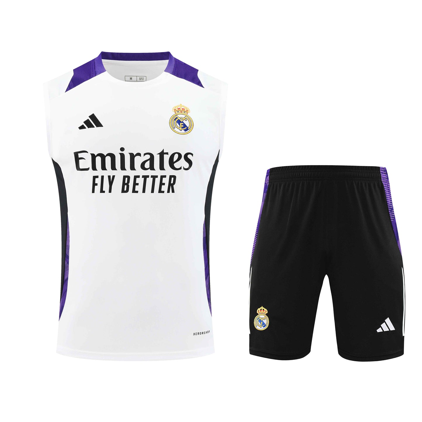 Real Madrid 2024/25 Training Vest Tracksuit (White)