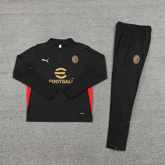 AC Milan 2024/25 Training Tracksuit ( Black)
