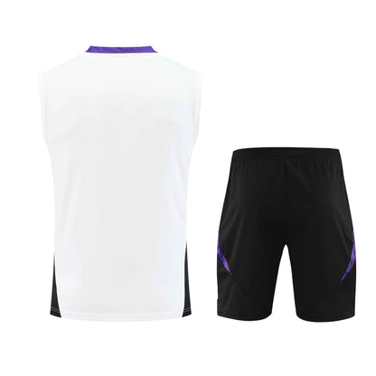 Real Madrid 2024/25 Training Vest Tracksuit (White)