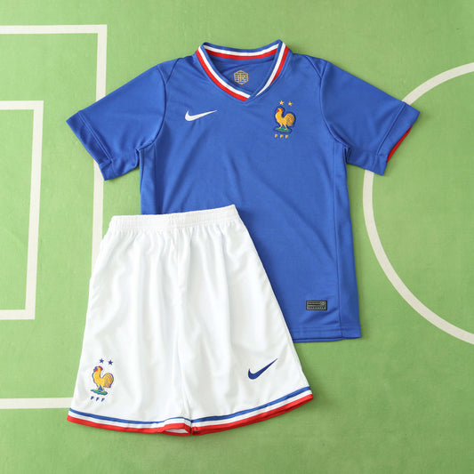 France 2024/25 Home Kit - Fan Edition (Kids) - The Jersey Vault