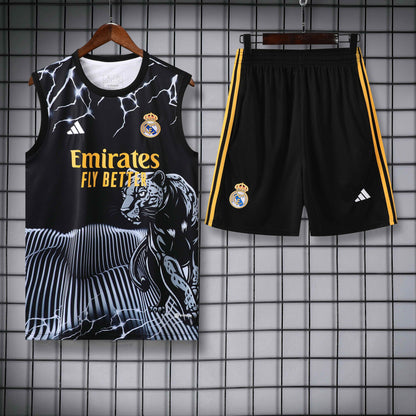 Real Madrid 2024/25 Training Vest Tracksuit (white panther)