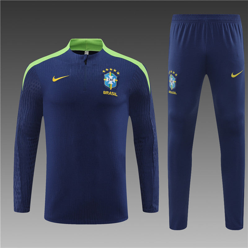 Brazil 2024/25 Training Tracksuit (Navy)