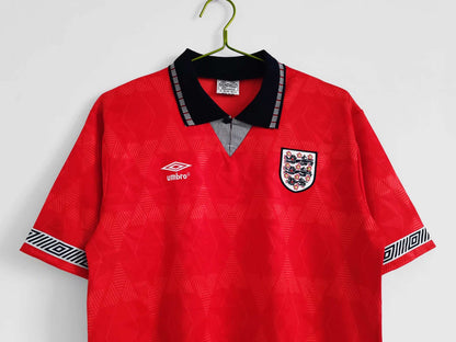 England 1990/01 Jersey - Retro Edition (Red) - The Jersey Vault