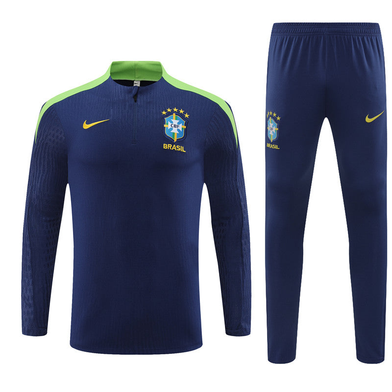 Brazil 2024/25 Training Tracksuit (Navy)
