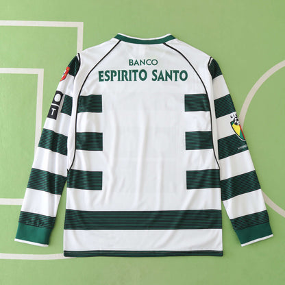 Sporting CP 2001/02 Longsleeved Home Jersey - Retro Edition