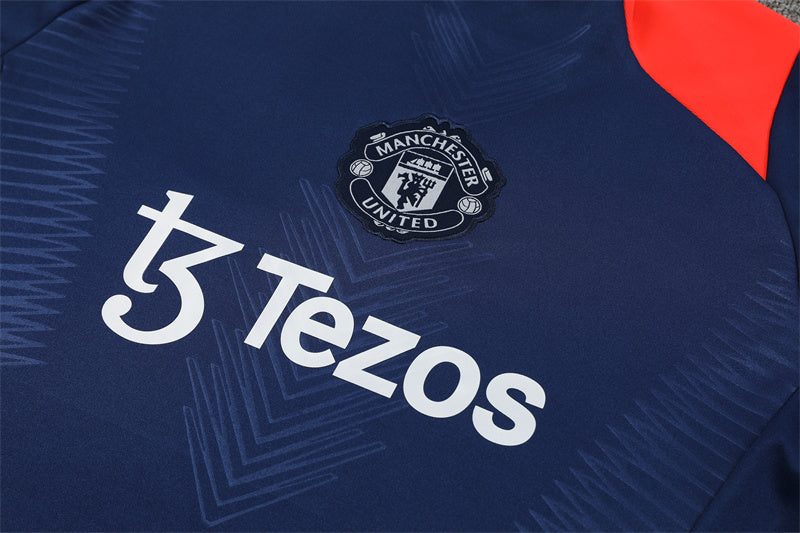 Manchester United 2024/25 Training Tracksuit (Navy and Red)
