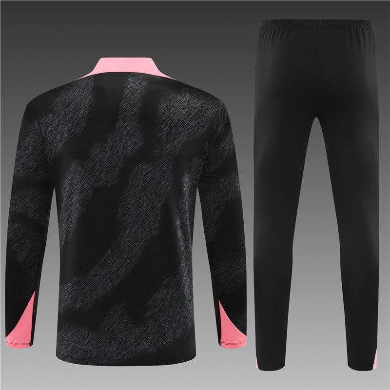 Paris Saint Germain 2024/25 Training Tracksuit ( Black + Pink)