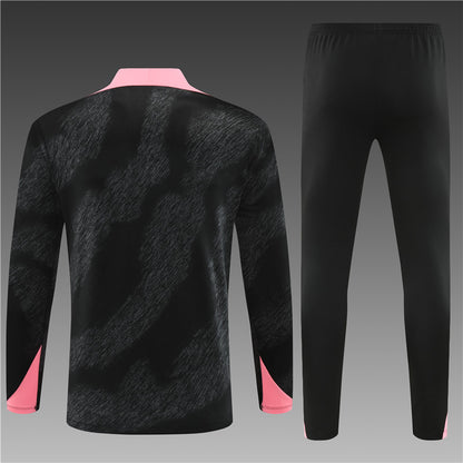 Paris Saint Germain 2024/25 Training Tracksuit ( Black + Pink)