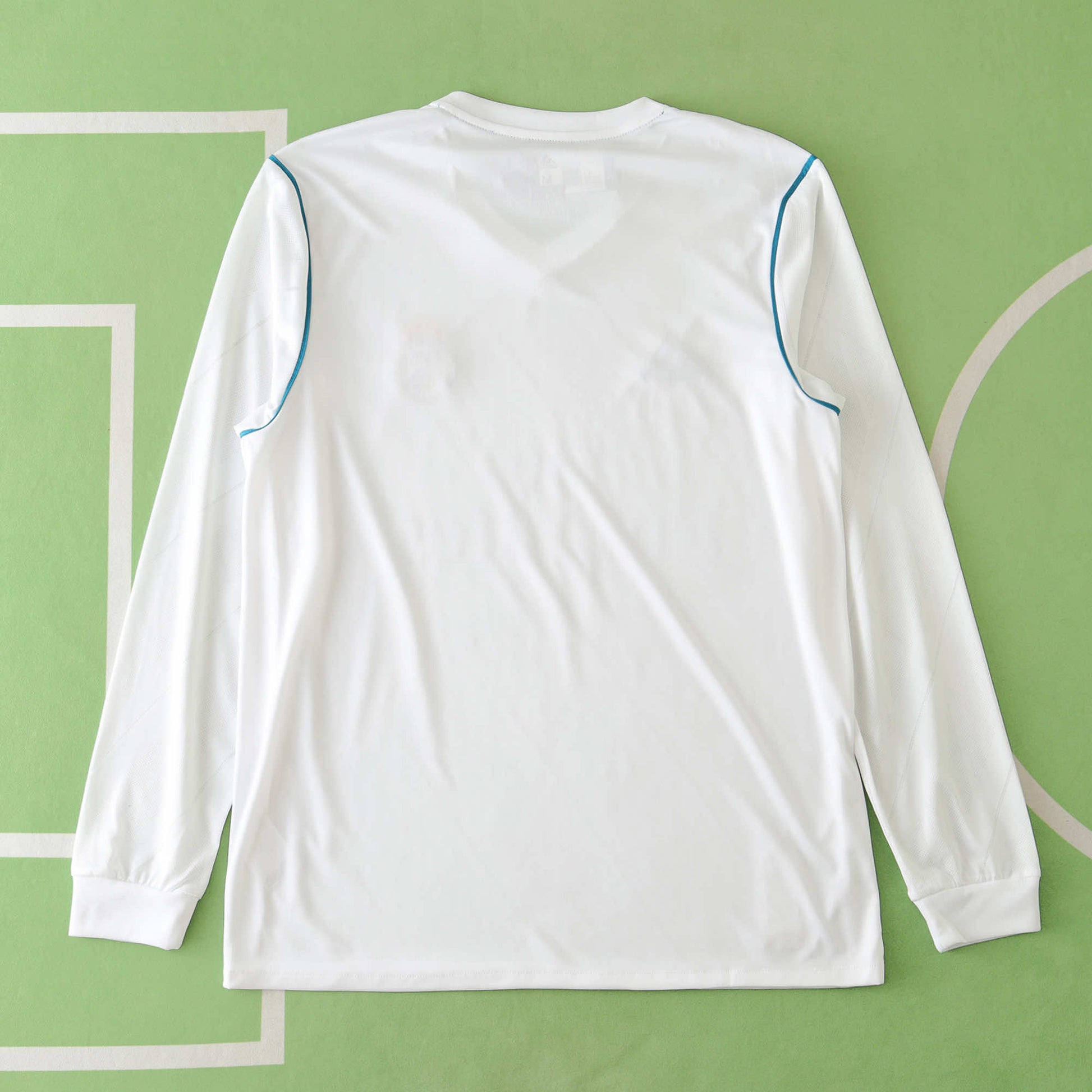 Real Madrid 2017/18 Longsleeved Home Jersey - Retro Edition - The Jersey Vault