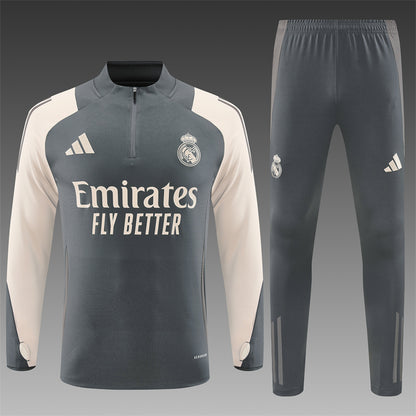 Real Madrid 2024/25 Training Tracksuit (Grey)