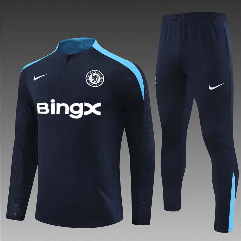Chelsea 2024/25 Training Tracksuit (Black Blue)