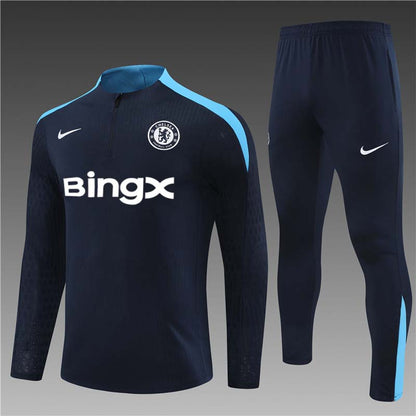 Chelsea 2024/25 Training Tracksuit (Black Blue)