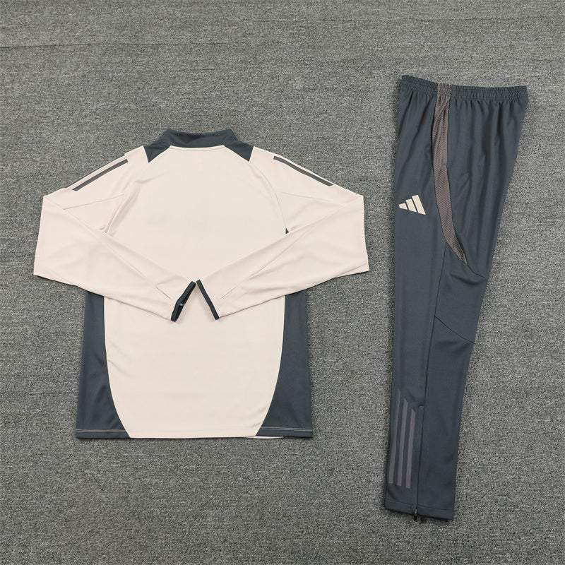 Real Madrid 2024/25 Training Tracksuit (Cream#2)
