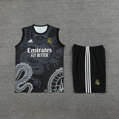 Real Madrid 2024/25 Training Vest Tracksuit (black dragon)