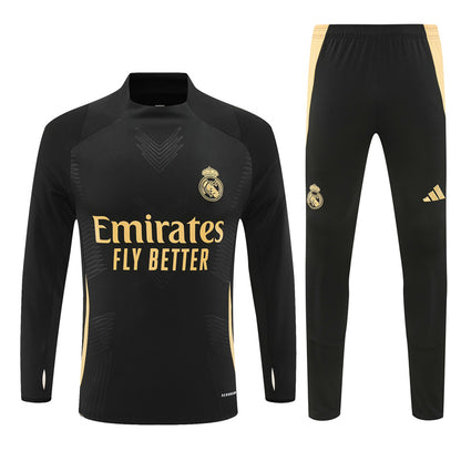 Real Madrid 2024/25 Training Tracksuit (Black)