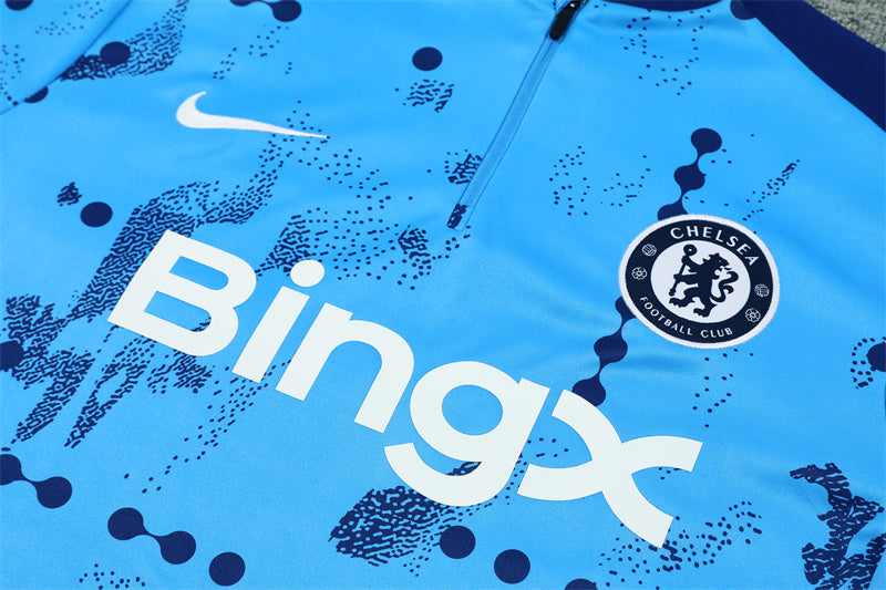 Chelsea 2024/25 Training Tracksuit (Blue Glitch)