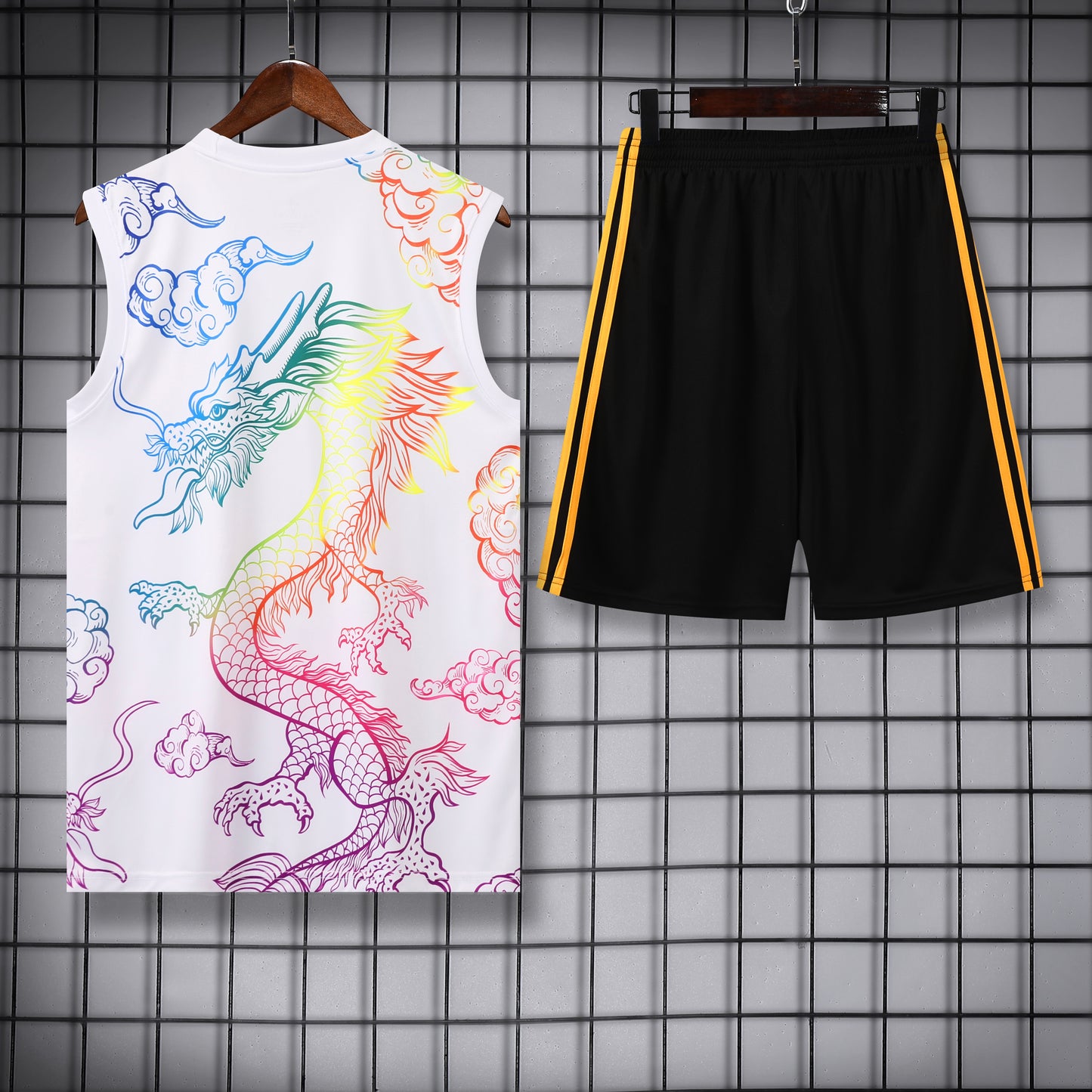 Real Madrid 2024/25 Training Vest Tracksuit (Rainbow white)