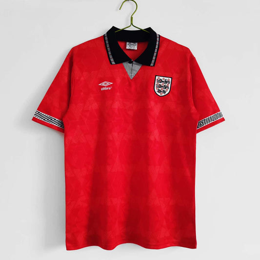 England 1990/01 Jersey - Retro Edition (Red) - The Jersey Vault