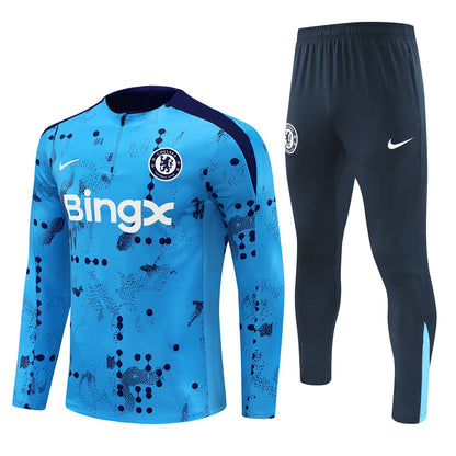 Chelsea 2024/25 Training Tracksuit (Blue Glitch)