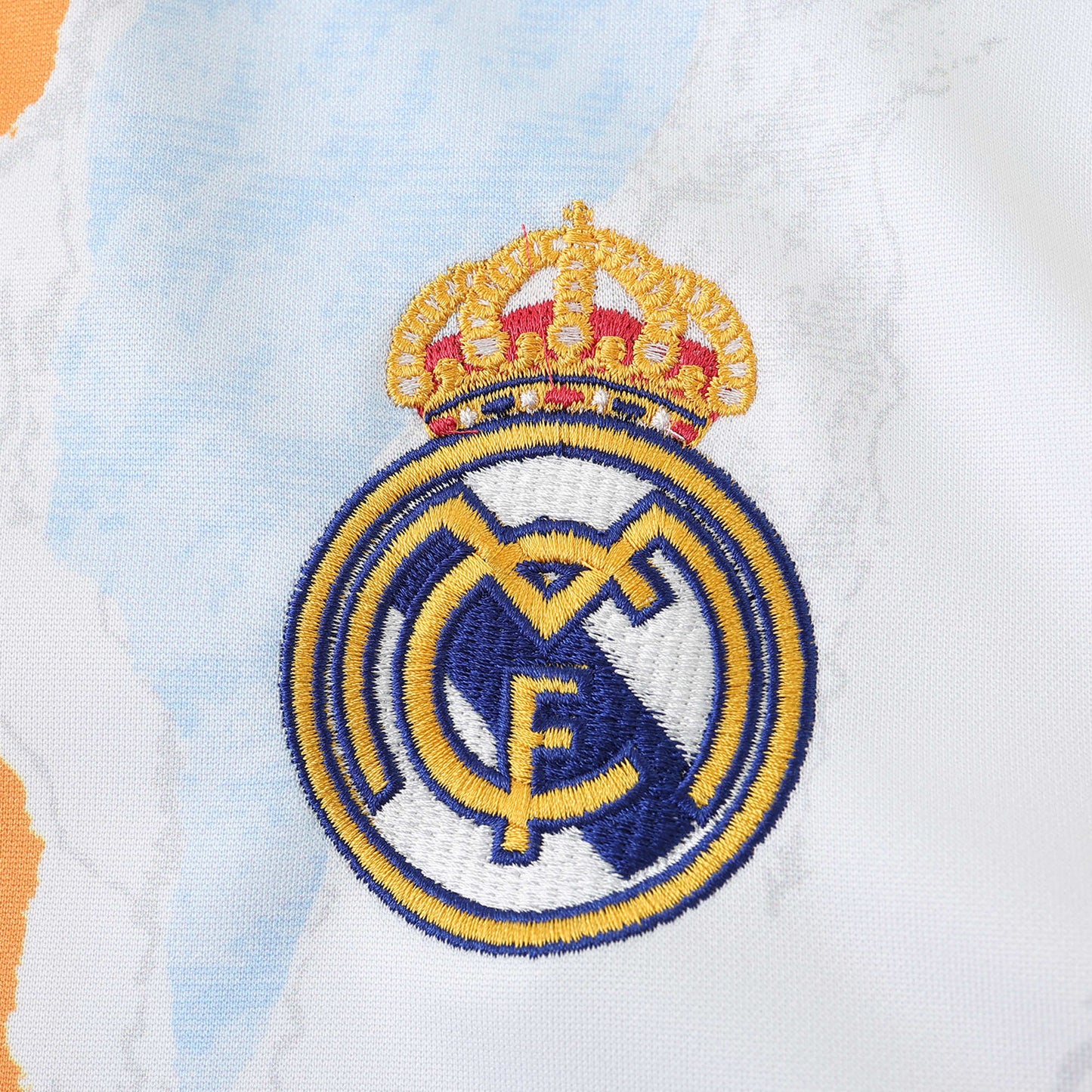 Real Madrid 2024/25 Training Tracksuit (White + Orange)