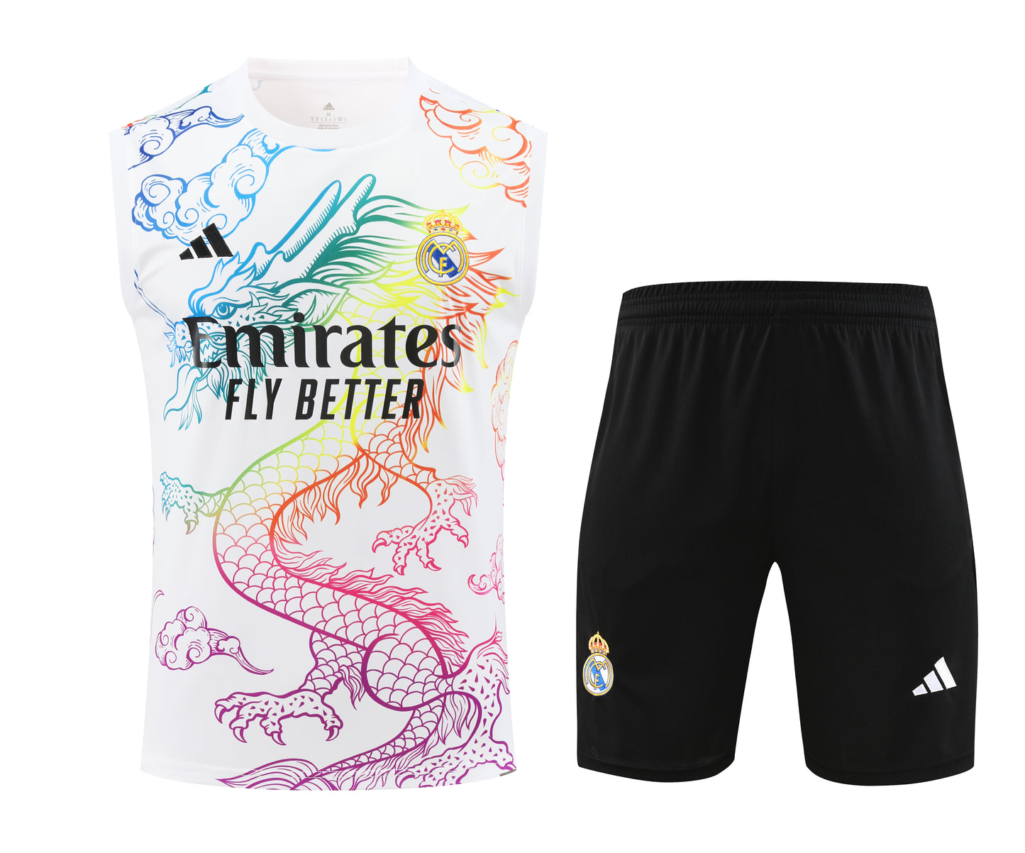 Real Madrid 2024/25 Training Vest Tracksuit (Rainbow white)