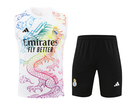 Real Madrid 2024/25 Training Vest Tracksuit (Rainbow white)
