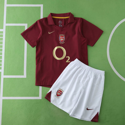 Arsenal 2005/06 Home Kit- Retro Edition (Kids)