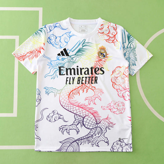 Real Madrid 2024/25 Rainbow Dragon Jersey - Special Edition (White)
