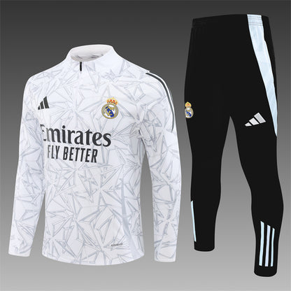 Real Madrid 2024/25 Training Tracksuit (White)