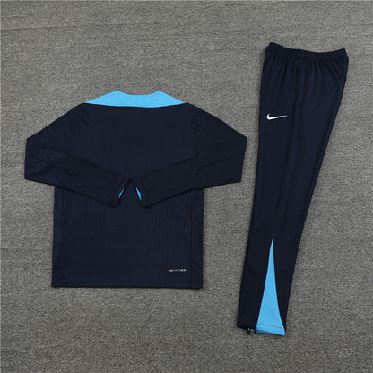 Chelsea 2024/25 Training Tracksuit (Black Blue)