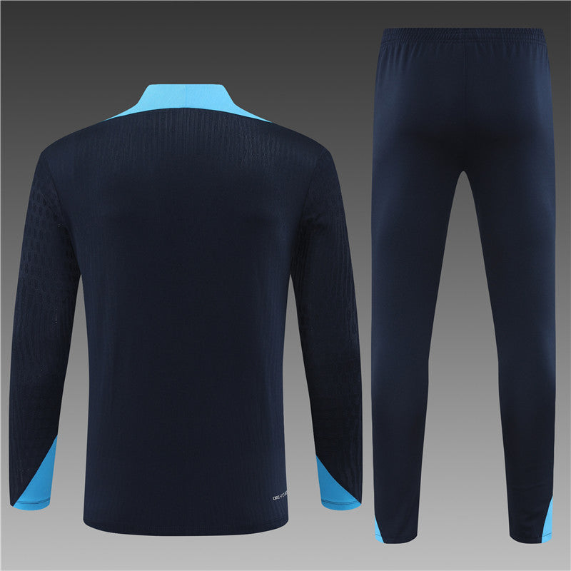 Chelsea 2024/25 Training Tracksuit (Black Blue)