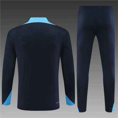 Chelsea 2024/25 Training Tracksuit (Black Blue)