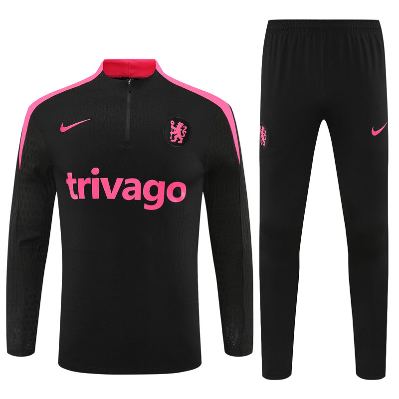 Chelsea 2024/25 Training Tracksuit (Black Pink)
