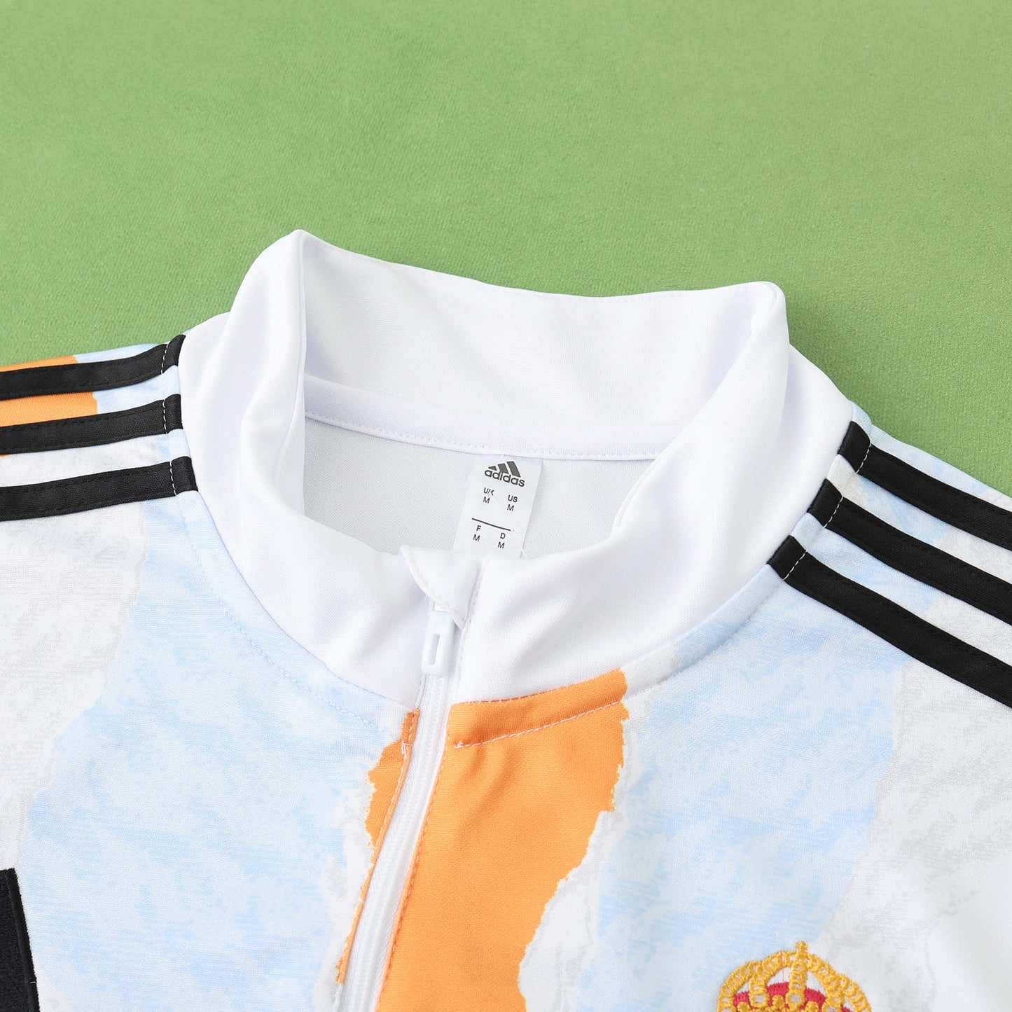 Real Madrid 2024/25 Training Tracksuit (White + Orange)