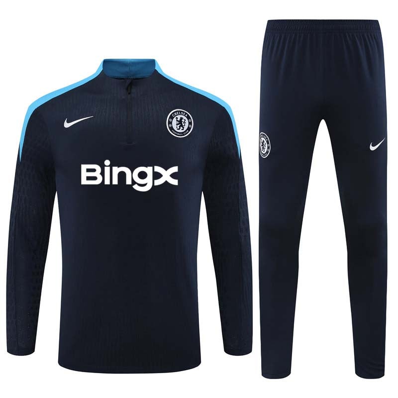 Chelsea 2024/25 Training Tracksuit (Black Blue)