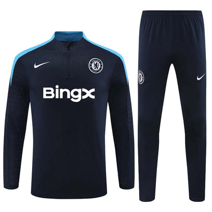 Chelsea 2024/25 Training Tracksuit (Black Blue)