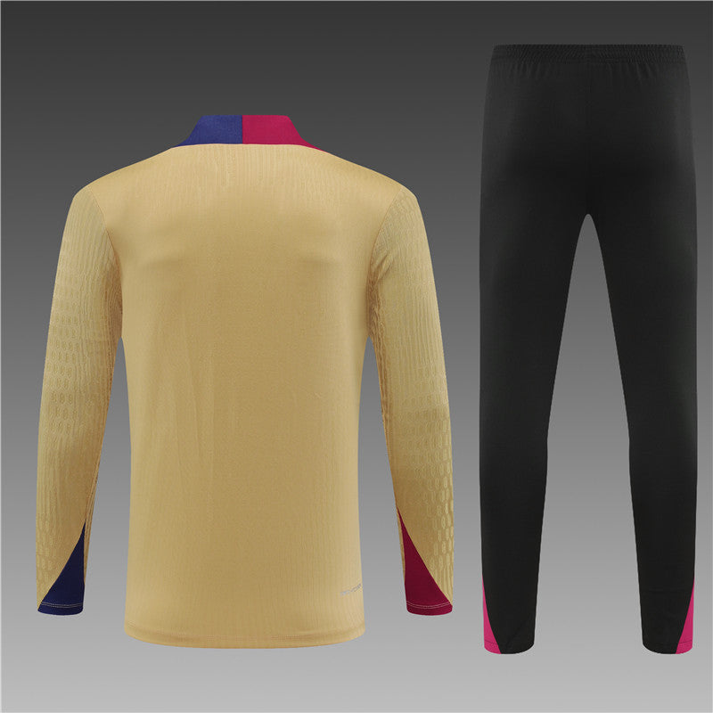 Barcelona 2024/25 Training Tracksuit (Gold)