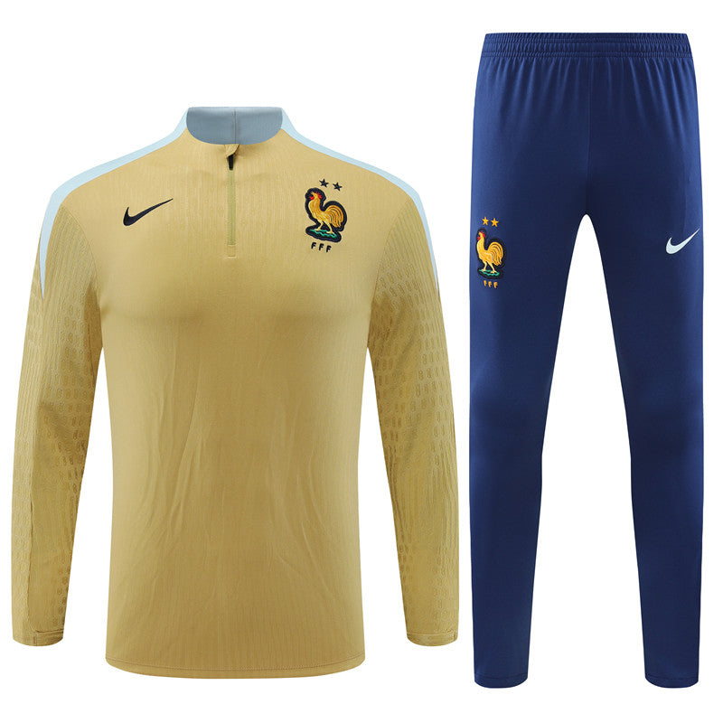 France 2024/25 Training Tracksuit (Gold)