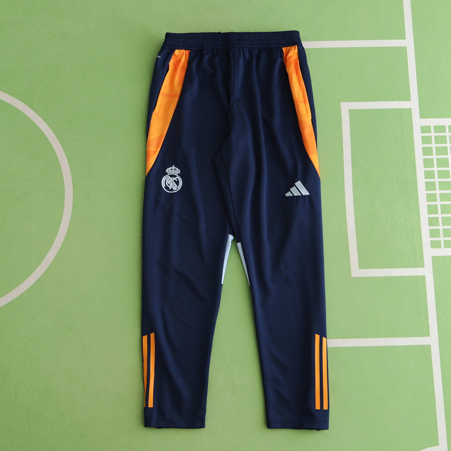 Real Madrid 2024/25 Training Tracksuit (White + Orange #3)