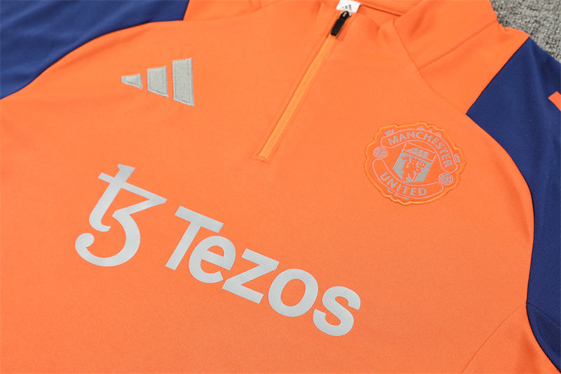 Manchester United 2024/25 Training Tracksuit (Orange)