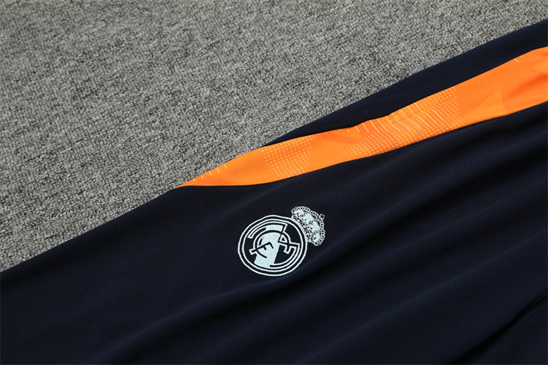 Real Madrid 2024/25 Training Tracksuit (White + Orange #5)